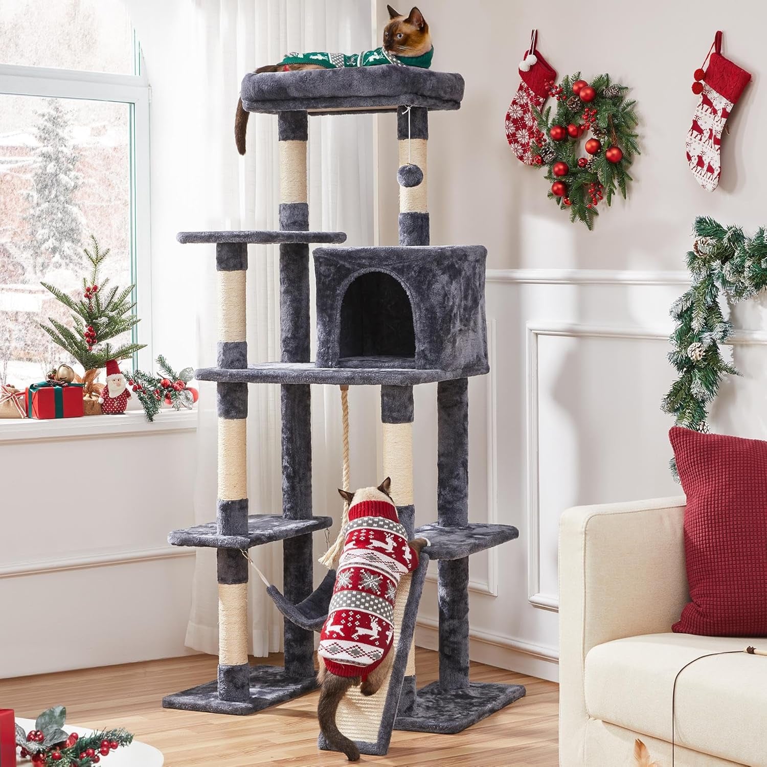 Large Multi-Level Cat Tree