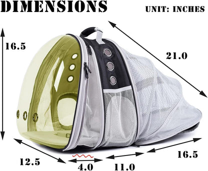 Dual Expandable Polarized Cat Backpack Carrier