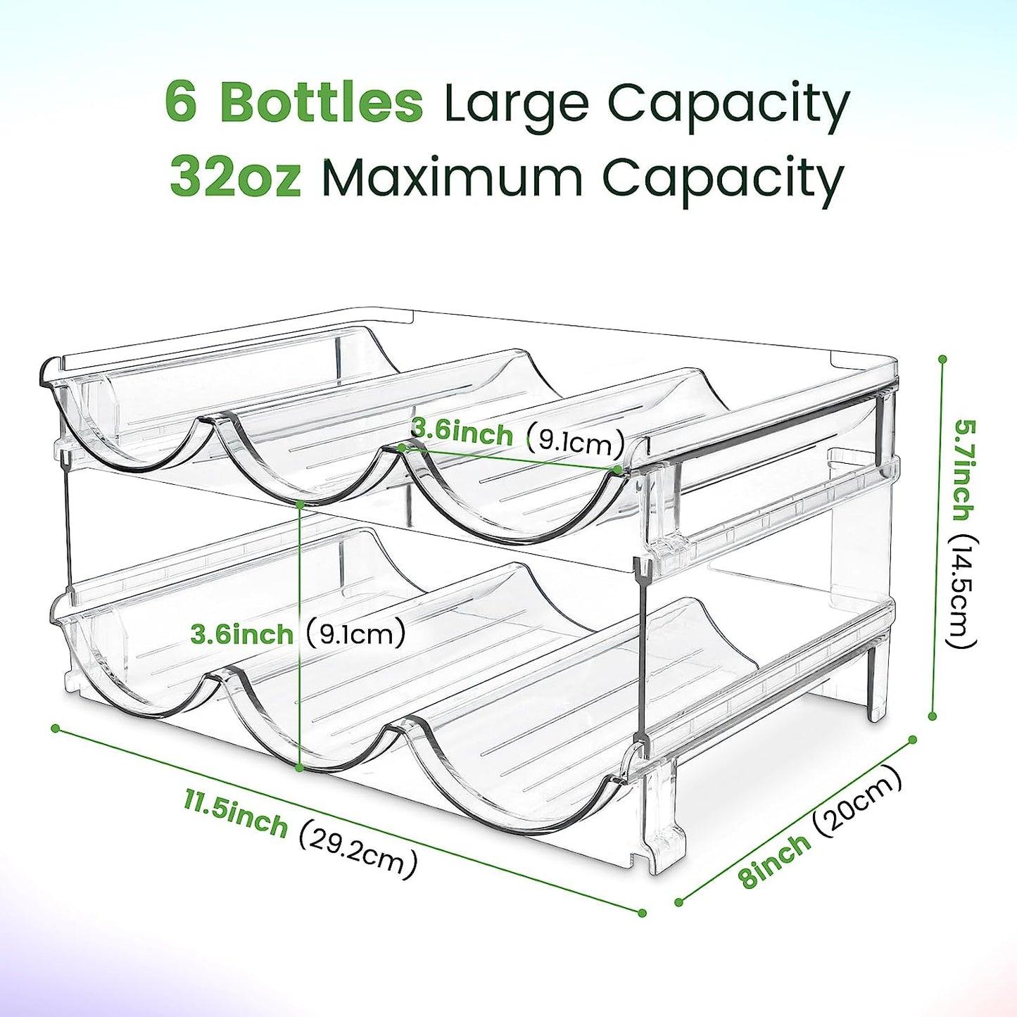 Water Bottle Storage Organizer