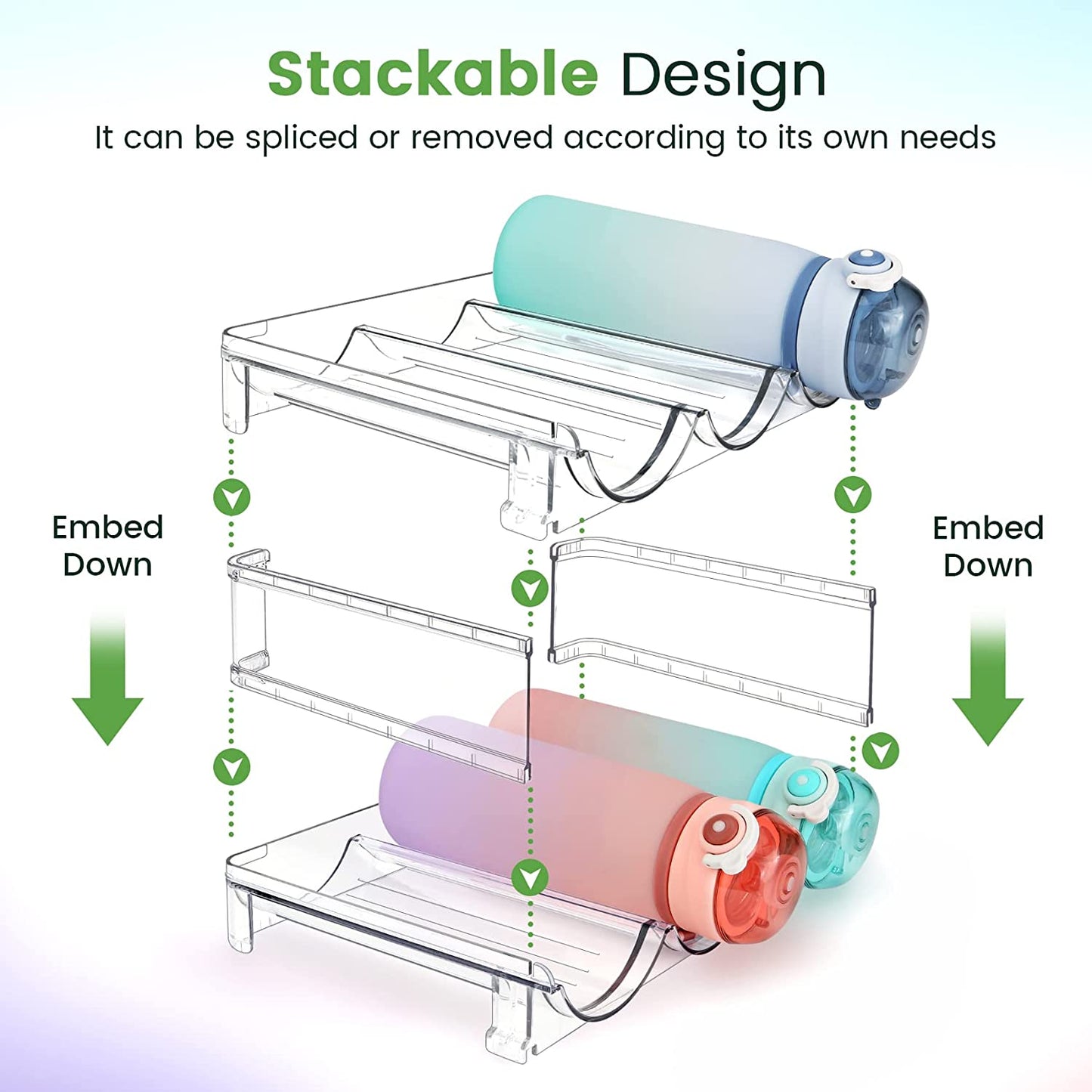 Water Bottle Storage Organizer