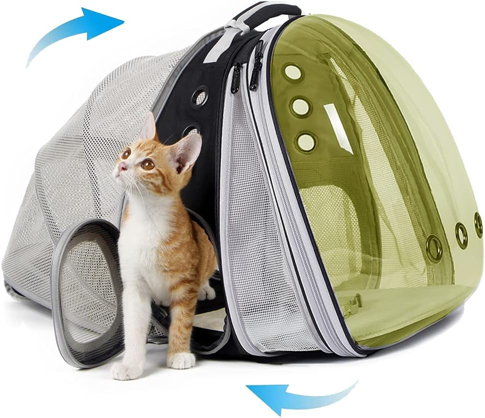 Dual Expandable Polarized Cat Backpack Carrier