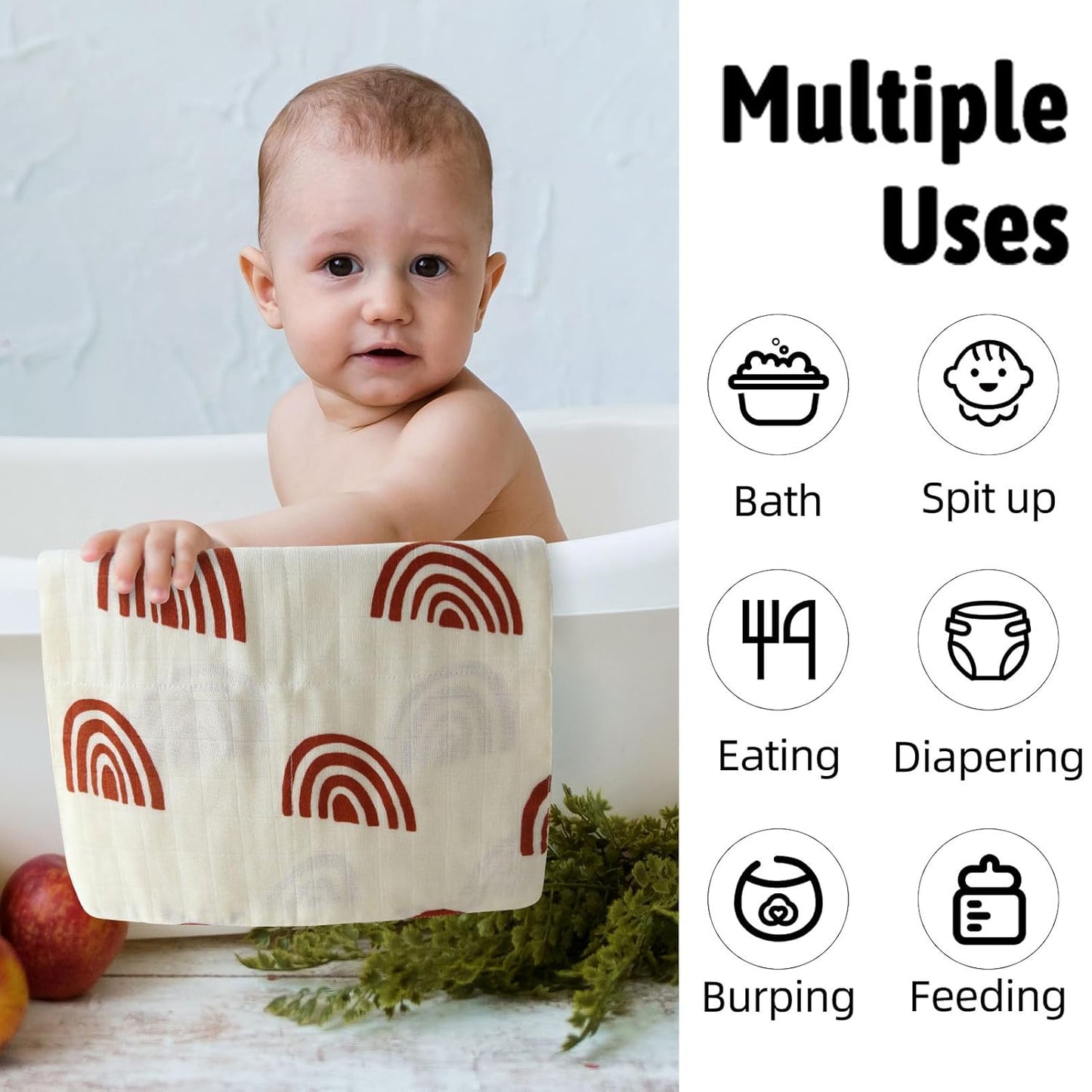 Baby Muslin Washcloths