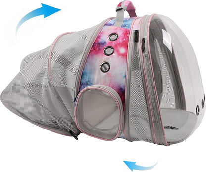 Dual Expandable Polarized Cat Backpack Carrier